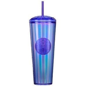 - 32oz Venti Starbucks chrome purple tumbler cup